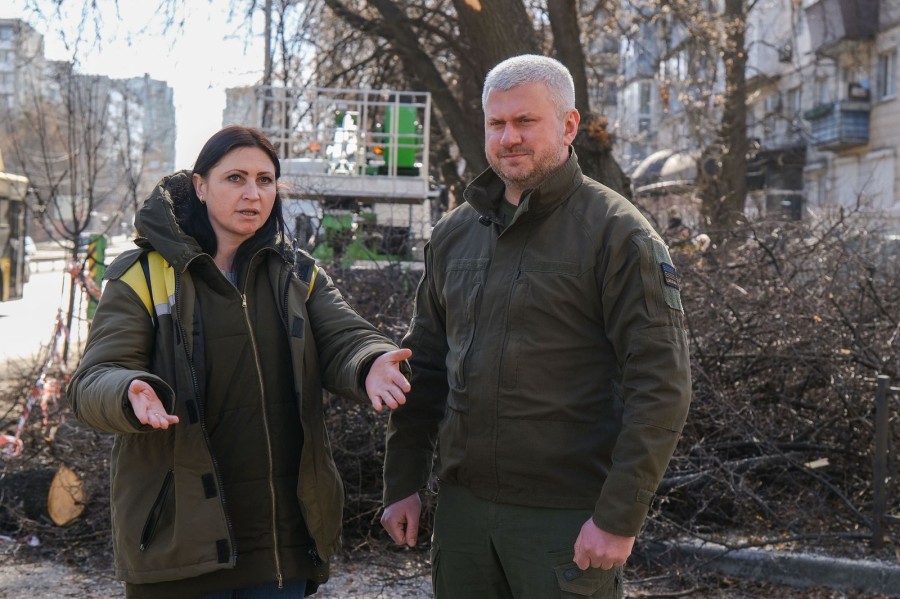 У Солом’янському районі тривають роботи з благоустрою