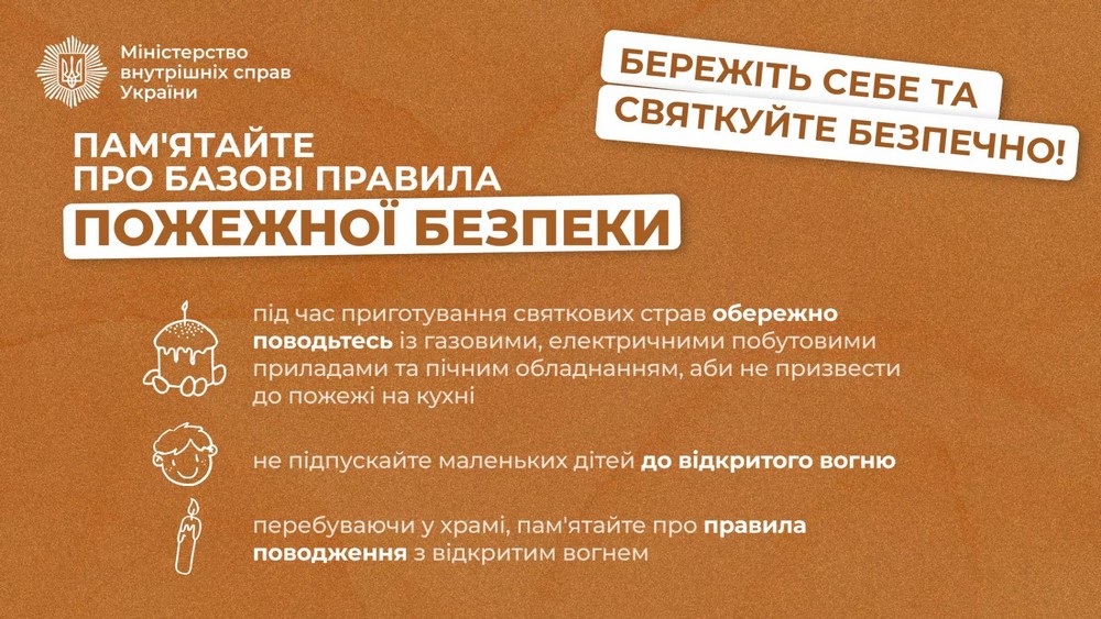 Пам'ятайте про базові правила пожежної безпеки!