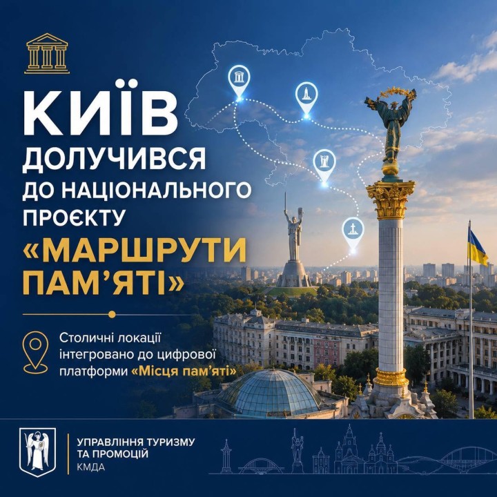 Київ долучився до національного проєкту «Маршрути пам’яті»