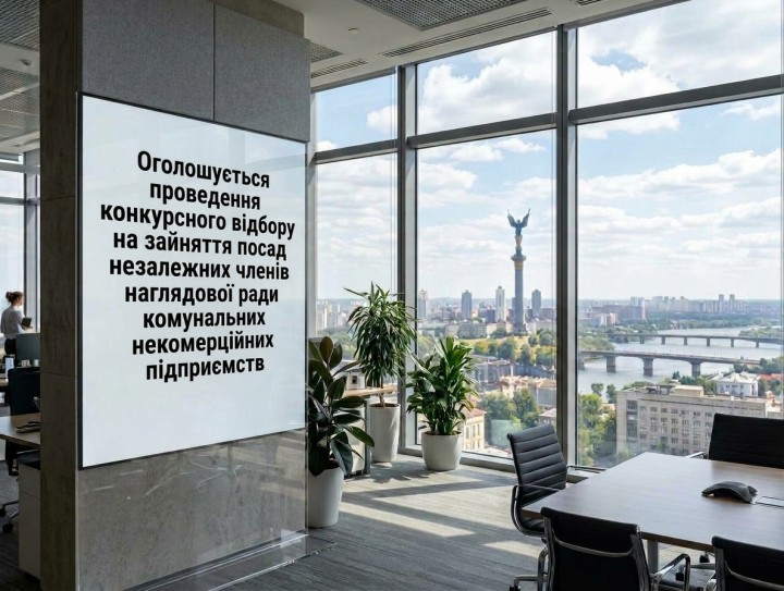 Оголошується проведення конкурсного відбору на зайняття посад незалежних членів наглядової ради комунальних некомерційних підприємств